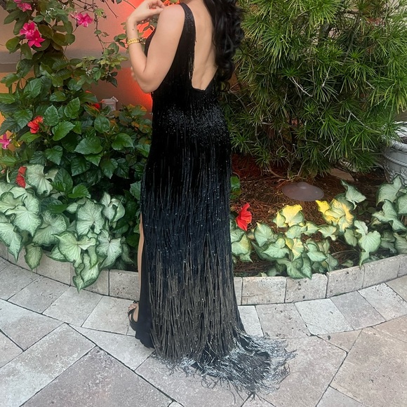 Primavera couture black prom dress - Picture 5 of 6